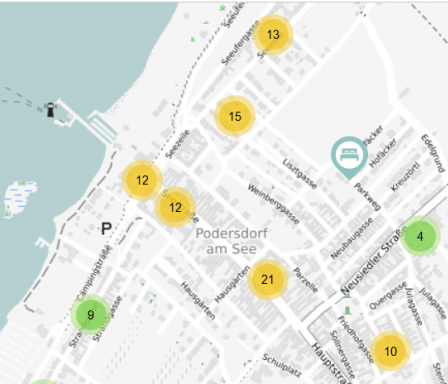 OpenStreet Map Podersdorf